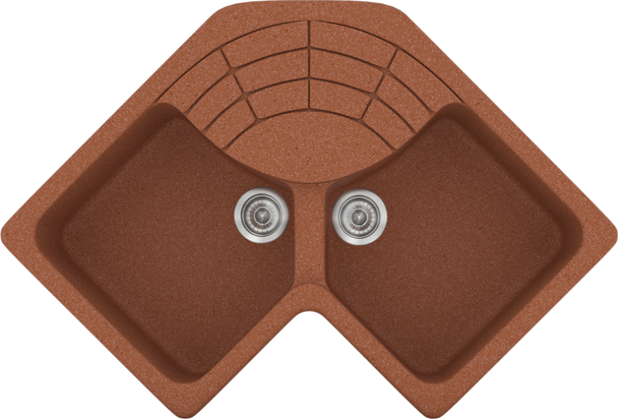 Sanitec Νεροχύτης 310 Classic 83x83x50 310-20-Granite-Terracota