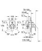 Μπαταρία Λουτρού Εντοιχιζόμενη Grohe Bauedge 29039 