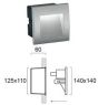 Απλίκα Γκρί Χωνευτή Riva Led H:90 Viokef 4124800