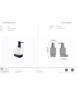 Dispenser Αντλία Σαπουνιού Επιτοίχια Beige Mat Sanco Agora 120622-M102