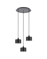 SE21-BL-B10-3BL-MS1 ADEPT PENDANT Black Metal Shade + HOMELIGHTING 77-9039