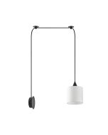SE21-BL-B10-BL1W-SH1 ADEPT PENDANT White Fabric Wall Lamp + HOMELIGHTING 77-9007