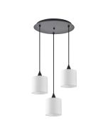 SE21-BL-B10-BL3-SH1 ADEPT PENDANT White Shade Pendant+ HOMELIGHTING 77-9018