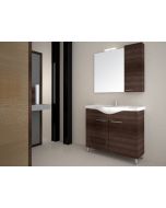 Έπιπλο Μπάνιου Σετ 100 εκ. Βάση-Νιπτήρας-Καθρέπτης-Φωτιστικό-Άνω Ντουλάπι Savvopoulos Cronos 002