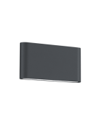 Απλίκα Επιτοίχια Ανθρακί Up-Down 17xH9cm Εξ.Χώρου IP54 LED 2x4,5w 3000K 2x450lm Trio Lighting Thames II 227660242