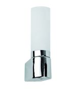 Απλίκα  Μπάνιου Κάθετη, IP44  Γυαλί Οπάλ  Σατινάτο / Βάση χρώμιο Viokef Robert 4104800