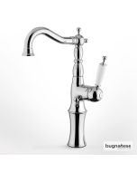 Μπαταρία Νιπτήρα Υψηλή με Βαλβίδα Clic-Clac Oxford Bugnatese Chrome 6317-100