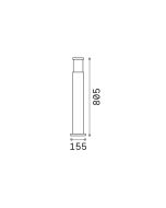 TRONCO PT1 H80 NERO Ideal Lux 004723