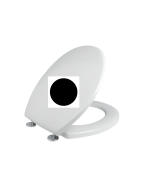 Κάλυμμα Λεκάνης WC Βακελιτικό B.Τ Μαύρο 37x38-43cm Kerafina Όλυμπος-Ιθάκη, Ideal Standard  Μπαχάμα-Μπαχάμα 2000  Elvit 0051-Black 