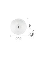 SHELL PL4 TRASPARENTE Ideal Lux 008615