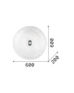 SHELL PL6 TRASPARENTE Ideal Lux 008622