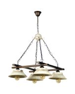 PDA 294-4 4/Φ ΤΕΤΡΑΓΩΝΟ ΣΚΟΥΡΙΑ ΠΙΑΤΑΚΙΑ ΕΚΡΟΥ ΧΡ. ΠΑΤΙΝΑ 4ΧΕ27 ARlight 0101252