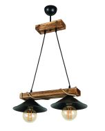 PDT 2060-2 ΡΑΓΑ ΞΥΛΙΝΗ ΜΕ ΚΑΜΠΑΝΑ ΚΑΠΕΛΟ 2xΕ-27 ARlight 0103454