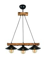 PDT 2060-3 ΡΑΓΑ ΞΥΛΙΝΗ ΜΕ ΚΑΜΠΑΝΑ ΚΑΠΕΛΟ 3xΕ-27 ARlight 0103455