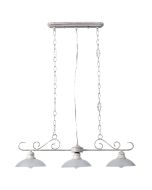 PDC 2226-3 AG  ΡΑΓΑ ΕΚΡΟΥ ΜΕ ΧΡΥΣΗ ΠΑΤΙΝΑ & ΓΥΑΛΙ ΜΑΤ 3ΧΕ27 ARlight 0104269