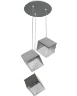 PDC 4021-3 CR # ΚΥΒΟΙ ΑΝΙΣΟΠΕΔΟΙ ΜΕΤΑΛΛΟ + ΔΙΑΦΑΝΟ ΓΥΑΛΙ 3Χ G9 ARlight 0104496