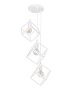 PDC 1249-3 WH CHN  ΡΟΖΕΤΑ ΜΕΤΑΛΙΚΗ 3/Φ ΜΕ ΚΡΕΜΑΣΤΟΥΣ ΛΕΥΚΟΥΣ  ΚΥΒΟΥΣ 3ΧΕ27 ARlight 0104572