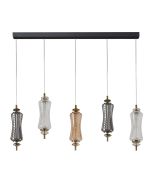 PDC 1287-5 ΡΑΓΑ 5/Φ ΜΕ ΜΑΚΡΟΣΤΕΝΑ ΓΥΑΛΙΝΑ LED- 5Χ7W ΔΙΑΚΟΣΜΗΤΙΚΟ ΚΡΥΣΤΑΛΛΟ ARlight 0104617