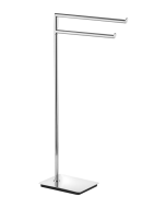 Καλόγερος Διπλή Πετσετοθήκη Χρώμιο Bronze Art Καλόγεροι 0150-10-3