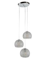 PDC 3461-3 ΡΟΖΕΤΑ ΝΙΚΕΛ 3/Φ ΗΜΙΣΦΑΙΡΙΑ ΜΕ ΚΡΥΣΤΑΛΑΚΙΑ 3ΧΕ27 ARlight 0104568