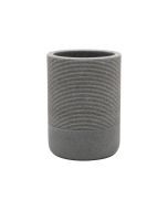 Ποτηροθήκη Μπάνιου Επικαθήμενη Γκρι Ρητίνης 300ml Estia Home Art Stone 02-13387