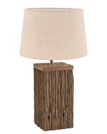 TLI 6347 40BG ΕΠΙΤΡΑΠΕΖΙΑ ΛΑΜΠΑ ΤΕΤΡΑΓΩΝΗ ΑΠΟ ΑΝΑΚΥΚΛΩΜΕΝΟ ΞΥΛΟ ΜΕ ΑΜΠΑΖΟΥΡ ΜΠΕΖ 1ΧΕ27 ARlight 02010049