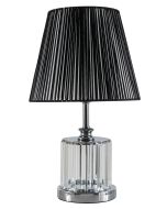 TLC 6836 SL ΕΠΙΤΡΑΠΕΖΙΑ ΛΑΜΠΑ ΔΙΑΦ. ΚΡΥΣΤ. ΜΕ ΠΛΙΣΕ ΜΑΥΡΟ ΚΑΠΕΛΟ 1ΧΕ27 ARlight 0204013