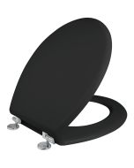 Κάλυμμα Λεκάνης WC MDF Μαύρο 40-46 x36 cm Elvit 0273-Black