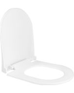 Κάλυμμα Λεκάνης Βεργίνα D-Shape Slim 40,5-44,5x35,6cm Οπές 12-17cm Πλαστικό Thermoplast Λευκό Elvit 0338