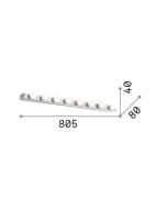 PRIVE' AP8 CROMO Ideal Lux 045634