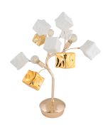 TLC 781-3 ΕΠΙΤΡΑΠΕΖΙΑ ΛΑΜΠΑ 3/Φ ΚΥΒΑΚΙΑ ΧΡΥΣΑ ΚΑΙ ΛΕΥΚΑ 3ΧΕ14 ARlight 0214032