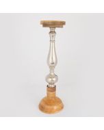 ΚΗΡΟΠΗΓΙΟ ΞΥΛΟ-ΜΕΤΑΛΛΟ ΦΥΣΙΚΟ- ΑΣΗΜΙ 15x15x51cm Eurolamp 752-23027