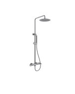 Orabella Marea Gun metal light - Στήλη ντουζ με στρόγγυλη κεφαλή Φ250 10425