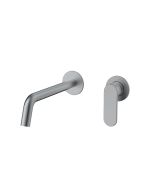 Orabella Oval Gun metal light - Μπαταρία νιπτήρος, εντοιχισμού 2 οπών 10483