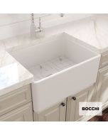 Νεροχύτης Κουζίνας Πορσελάνης Επικαθήμενος 61x46,5 Bocchi White Matt  1137-301