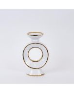 ΚΗΡΟΠΗΓΙΟ ΚΕΡΑΜΙΚΟ ΛΕΥΚΟ-ΧΡΥΣΟ 15.3x10x25.5cm Eurolamp 752-25056