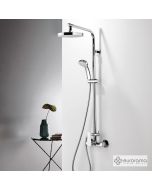 Μπαταρία Ντουζιέρας με Κεφαλή και Κολώνα μη ρυθμιζόμενου ύψους Klint Chrome 142066-100