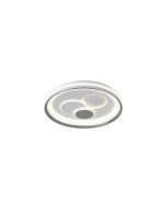 ΠΛΑΦΟΝΙΕΡΑ ΜΕΤΑΛΛΟ-ΠΛΑΣΤΙΚΟ LED 60W 4020Lm (3000&4000K) Φ510X75mm ΛΕΥΚΟ ARTE ILLUMINA ALEGRE Eurolamp 144-51042