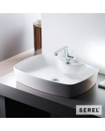 Νιπτήρας Πορσελάνης 60x44 SEREL White 1634-300