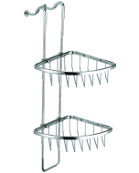 Σπογγοθήκη Κρεμαστή Διπλή Χρώμιο Bronze Art Σπογγοθήκες 16H8-10-M2