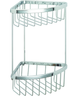 Σπογγοθήκη Γωνιακή Διπλή Χρώμιο Bronze Art Σπογγοθήκες 16H8-10-2