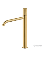 Μπαταρία Νιπτήρα Υψηλή με Βαλβίδα Clic-Clac oso Eurorama Brushed Gold 178309P-201