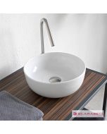 Νιπτήρας Πορσελάνης Glam Φ39 Scarabeo White 1807-300