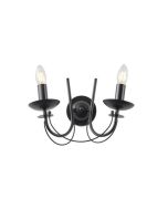 ΑΠΛΙΚΑ TOIXOY ΜΕΤΑΛΛΟ 2ΦΩΤΗ 2XE14 ΜΑΧ 8W 320X245X190mm ΜΑΥΡO ARTE ILLUMINA VAULT Eurolamp 144-47011