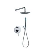 Σετ Εντοιχισμού 2 Εξόδων Χρωμέ, Κώδωνας Ø20 εκ., Βραχίονας, Παροχή με Στήριγμα, Σπιράλ & Τηλέφωνο Ravelli Round 20006