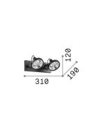 GLIM PL2 NERO Ideal Lux 200248