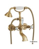 Μπαταρία Λουτρού Retro Επίτοιχη Bronze Bugnatese Princeton 800-220