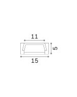 SLOT SUR D15xD5 3000 mm WH Ideal Lux 204598