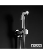 Διακόπτης 1 εξόδου για Λεκάνες Κρεμαστές & Υψηλής Πίεσης, με Ντουζάκι Almar Flush Ε136004-100 