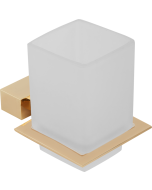 Ποτηροθήκη Γυαλί Χρυσό Ματ Bronze Art Shelfy 20V1-G1